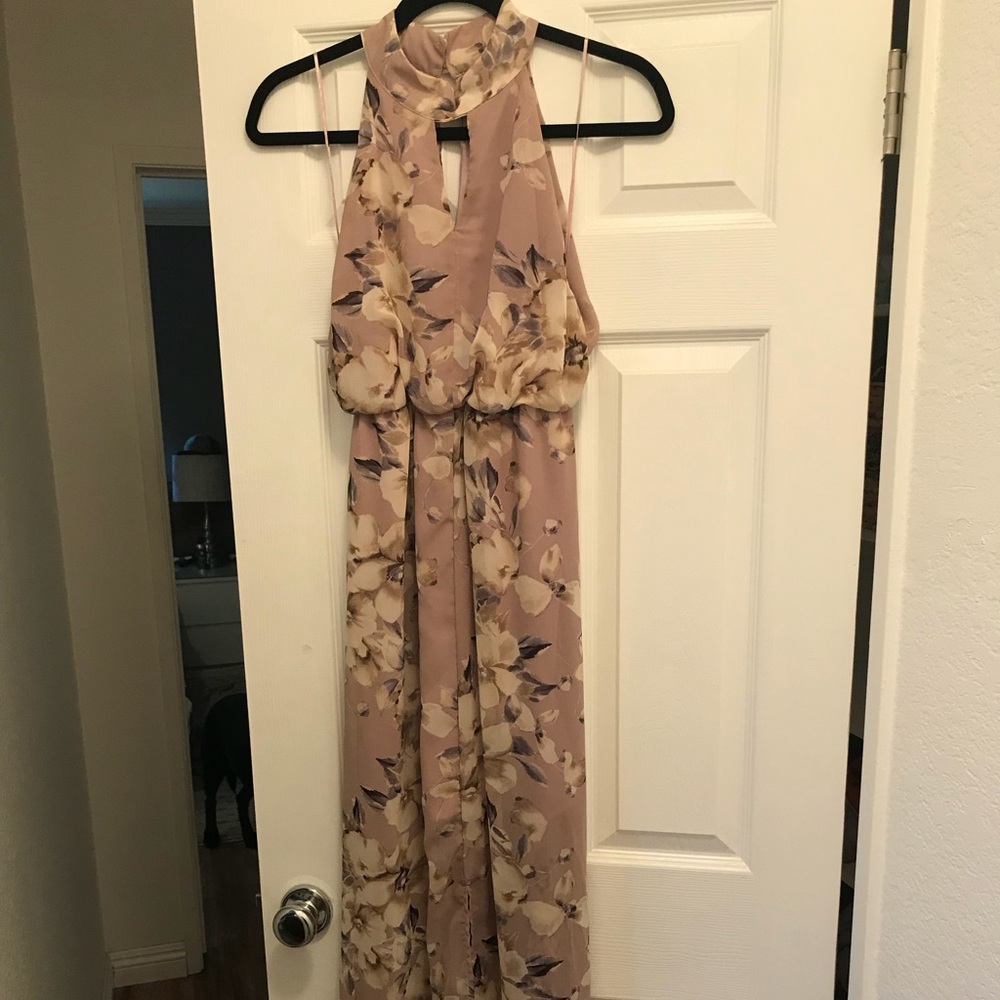 Lavender floral maxi dress